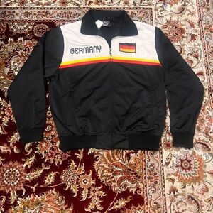 Ghast Germany Track Jacket 100% Polyester White And Black Red Size XL Mens